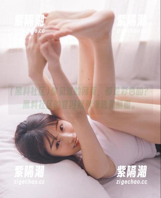 你见过的网页，都是彩色的？黑料社区的官网默默渗透黑暗面。